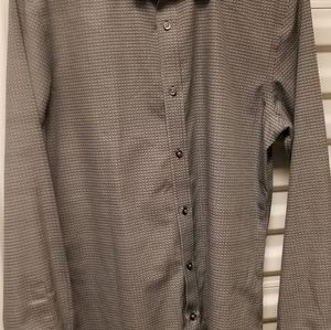 Men's long sleeve button-down dress shirt